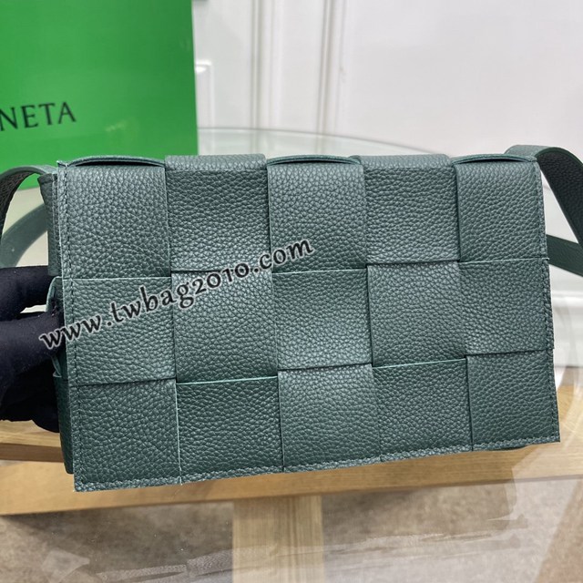 Bottega veneta高端女包 KF0017荔枝紋 寶緹嘉荔枝紋牛皮CASSETTE包包 BV經典款單肩斜挎包  gxz1266